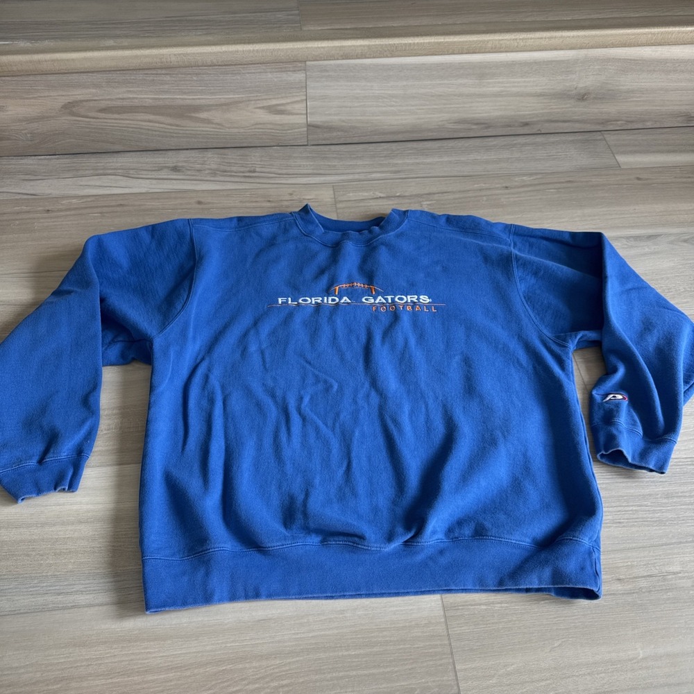 Florida Gators Football Pro Player Vintage‎ Blue Crewneck Sweatshirt Mens Sz XL